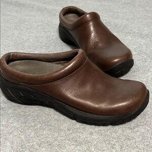 Merrell Bracken Mule Clog Shoes Womens Size 6 Slipon Boho Leather Lagenlook